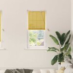 Stores et occultants avec des rideaux jaune bambou vidaxl
