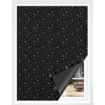 Woltu - store occultant avec ventouses, store occultant sans per�age, 130x200cm, noir avec motif