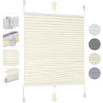 Store pliss�s sekey enrouleurs sans per�age, occultants, protection solaire beige 50x120cm