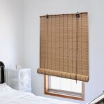 Design in - store roulant en bambou 150x160 cm marron cfw44228