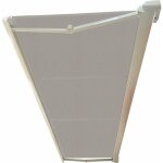 Ici store - store de terrasse coffre integral ral blanc 5 x 3, 5 dickson gris