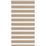 Store zbre marron sable largeur du tissu 80, 9 cm polyester
