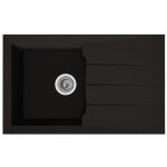 Stradour - evier - rsine bmc - noir - a encastrer alineo 1c - 81 x 50 cm