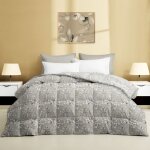 Stream winter double duvet 500 gr - doudoune 80 % plumes 20 % doudoune - beige motif floral