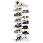 Structure à chaussures avec 12 étagères de sauvetage avec étagère armoire entrée en bois Structure à chaussures avec 12 étagères de sauvetage avec étagère armoire entrée en bois