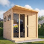 Studio de jardin bois bertilo concept office avec plancher 5, 28m� naturel