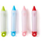 Stylo  ecrire en silicone crme, seringue dcorative en silicone, stylo en silicone pour ecrire des ...