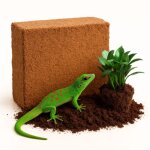 Substrat de tourbe biococo, fibre de coco, tourbe de coco, briquettes de 5 kg sans film pour terrarium ...