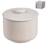 Sucrier en cramique blanche 9, 5 x 8, 5 cm