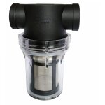 Suerhatcon pipeline filtre de pompe � eau 3 / 4  avec tamis en acier inoxydable 100 mailles, filtre en ...