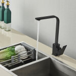Mitigeur cuisine pivotant  360, robinet cuisine robinet mitigeur evier acier inox 304  eau chaude ...