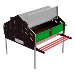 Pondoir collectif pour environ 120 poules. collecte manuelle des ?ufs, pour 120 poules, 124x179x133 cm ...