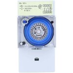 Sul181h minuterie m�canique, minuterie � quartz 24 heures, horloge modulaire, interrupteur relais, 110230vac ...