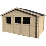 Décor et jardin - abri de jardin bois boréal 398x248 cm - surface utile : 8, 28 m² - Épaisseur : 28 mm ... Décor et jardin - abri de jardin bois boréal 398x248 cm - surface utile : 8, 28 m² - Épaisseur : 28 mm ...