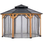 Sunjoy - filet pour tonnelle en bois de cèdre 395cm x 395cm Sunjoy - filet pour tonnelle en bois de cèdre 395cm x 395cm