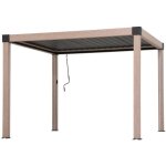 Sunjoy - tonnelle multi matterhorn en chne - 306cm x 306cm