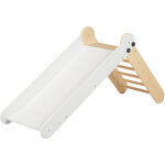 Sunny bobbie toboggan pliable en bois - coloris naturel et blanc structure d'escalade int�rieur pour ...
