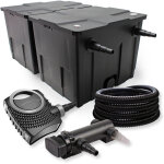 Sunsun - kit complet: cbf - 350b filtre de bassin jusqu'à 60000 l biologique, ctf - 8000 supereco pompe ... Sunsun - kit complet: cbf - 350b filtre de bassin jusqu'à 60000 l biologique, ctf - 8000 supereco pompe ...