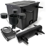 Wiltec - kit complet: cbf - 350 filtre de bassin jusqu'à 12000 l biologique, neo10000 pompe de filtration ... Wiltec - kit complet: cbf - 350 filtre de bassin jusqu'à 12000 l biologique, neo10000 pompe de filtration ...