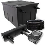 Wiltec - kit complet: cbf - 550 filtre de bassin jusqu' 60000 l biologique, neo10000 supereco pompe ...