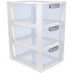 Tiroir de rangement empilable omega 11l (lot de 3) Tiroir de rangement empilable omega 11l (lot de 3)