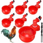 Sunxury - 6pcs automatiques supplies abreuvoir poules tasses  bol bol en plastique, volailles distributeurs ...