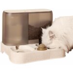 Sunxury - distributeur automatique 2 en 1, fontaine  boire bol d'alimentation en eau bol pour chat station ...