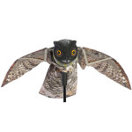 Sunxury - hibou prowler avec �pouvantail de jardin � ailes mobiles, leurre pr�dateur, ravageur
