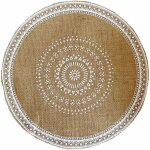 Sunxury - napperon rond tissé à franges de jute 38 cm tapis de table imprimé naturel tapis de table de ... Sunxury - napperon rond tissé à franges de jute 38 cm tapis de table imprimé naturel tapis de table de ...