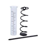 Sunxury - pluviomtre extrieur, 12 barme pluviomtre de jardin exterieur en verre avec piquet et spirale ...