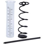 Sunxury - pluviomtre extrieur, 12 barme pluviomtre de jardin exterieur en verre avec piquet et spirale ...