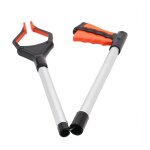 Ramasseur de dchets ramassage de dbris d'ordures atteindre l'outil de mobilit grabber long - orange ...