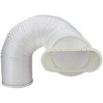 Tuyau d'vacuation flexible pour appareils de climatisation mobiles, sche - linge, hotte aspirante - ...