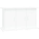 Support pour aquarium meuble pour aquarium blanc 101x41x58 cm bois d'ing�nierie cfw14614