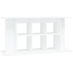 Support pour aquarium meuble pour aquarium blanc 120x40x60 cm bois d'ing�nierie cfw27859