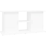 Support pour aquarium meuble pour aquarium blanc 121x41x58 cm bois d'ing�nierie cfw21882