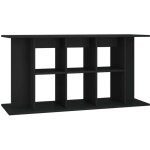 Support pour aquarium meuble pour aquarium noir 120x40x60 cm bois d'ing�nierie cfw19581