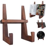 Support d?assiettes en bois en forme de h, lutrin et porte - livres pour cuisine, salon ou bureau, prsentoir ...