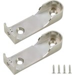 Support barre penderie, support de tringle d'armoire, tringle de suspension ovale en alliage de zinc, ...