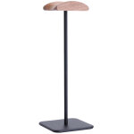 Support de bureau pour casque audio - support pour casque audio avec base en aluminium et bois de noyer, ...