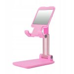 Support de bureau pliable pour tablette et tlphone, 4  13 pouces, rose