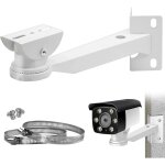 Support camera d'angle surveillance exterieur, support metal massif avec 2 boucles verticale montage ...