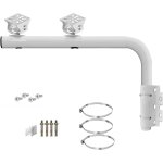 Support de cam�ra robuste � double bras de 40 cm, longue perche avec 2 supports pour syst�me de vid�osurveilla ...