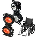 Support de canne pour d�ambulateur, 2 pi�ces d�ambulateu p�le � montage lat�ral r�glable rail kayak � ...