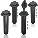 Support de canne � p�che encastr� pour kayak avec couvercle, accessoires de mat�riel de p�che en plastique, ...