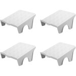 Support � chaussures r�glables, 4 pi�ces rangement chaussures gain de place, support de chaussures ajustable, ...