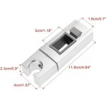 Support coulissant de pommeau de douche pour rail - 18 x 30mm - rectangulaire, support de douche  main ...