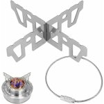 Support crois inox de casserole pole bouilloire popote accessoire pour rchaud de camping rchaud de ...
