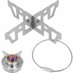 Support crois� inox de casserole po�le bouilloire popote accessoire pour r�chaud de camping r�chaud de ...