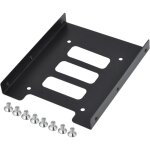 Support de disque dur pour pc 2. 5' ssd hdd to 3. 5' adaptateur de montage metallique noir